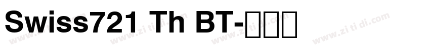 Swiss721 Th BT字体转换